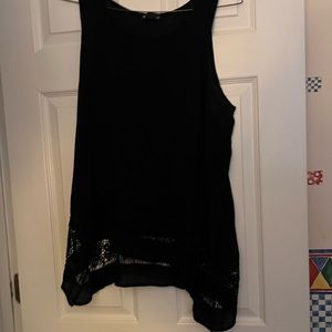 Juniors extra large black tunic top from a smoke free home